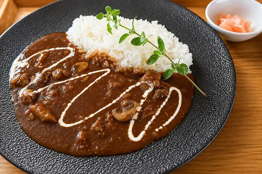 自家製牛すじハヤシライス